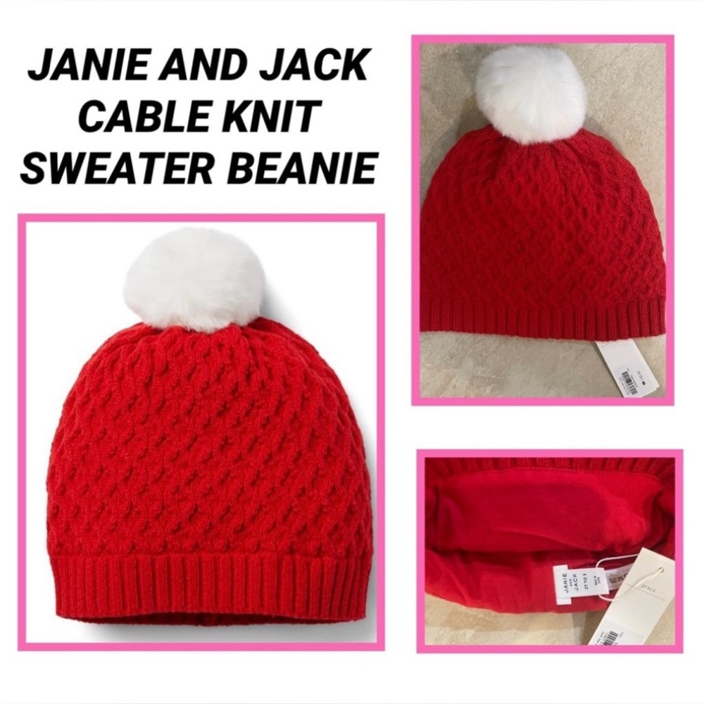 Janie and Jack Cable Knit Sweater Beanie